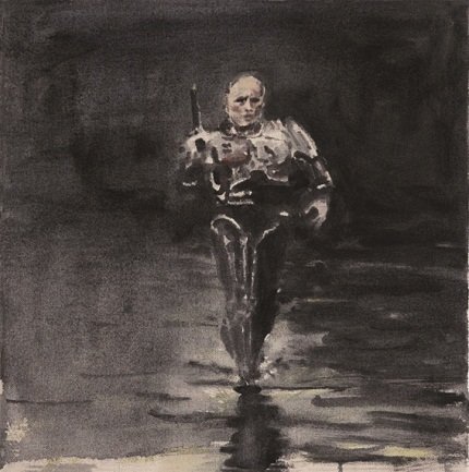 A.Behrens,_Mann_geht_u¦êber_Wasser,40x40cm A.Behrens,_Mann_geht_u¦êber_Wasser,40x40cm