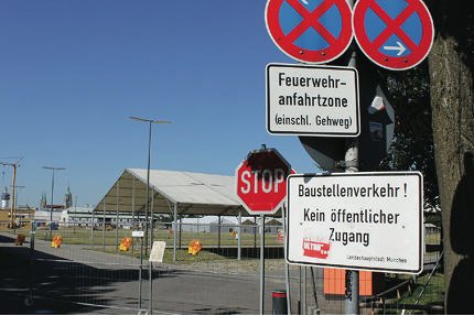 gesperrte Theresienwiese