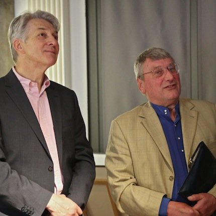 Reinhard G. Wittmann und Volker Michels  Foto: Katrin Moritz