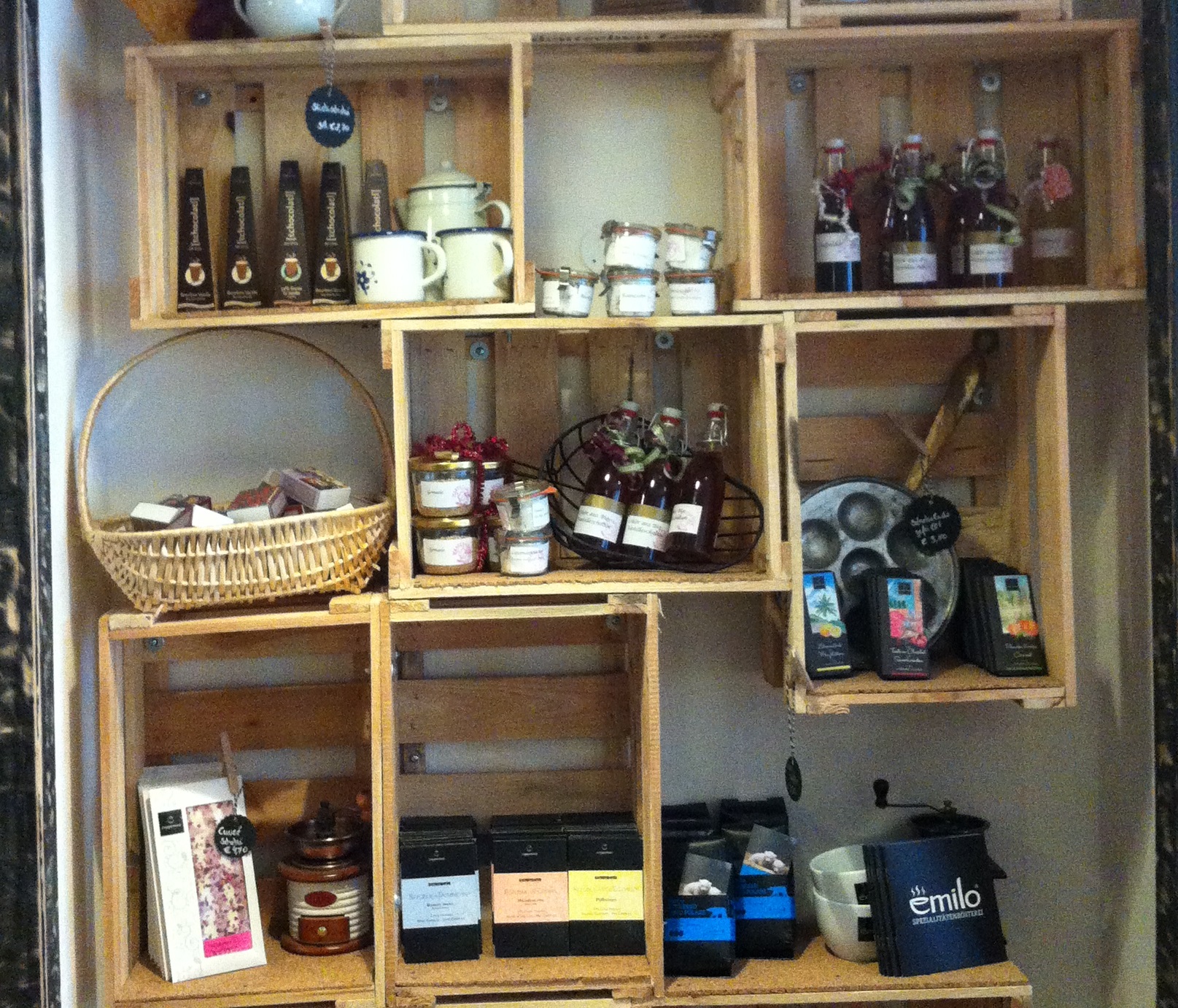 Kafeeküche Produktauswahl