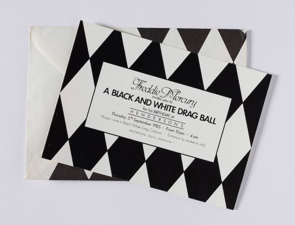 Eintrittskarte zu Freddie Mercurys 39. Geburtstag in München