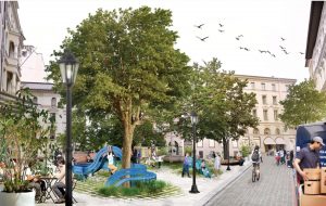 So könnte der Platz am Kosttor aussehen. Illu: Studio Gehl