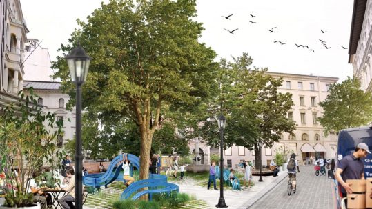 So könnte der Platz am Kosttor aussehen. Illu: Studio Gehl